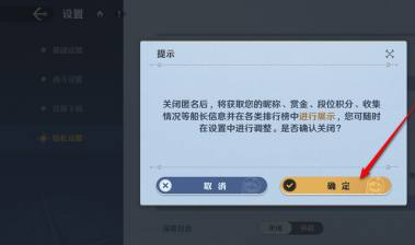 航海王壮志雄心排行榜信息匿名不显示设置方法 航海王壮志雄心排行榜信息匿名不显示怎么设置图3